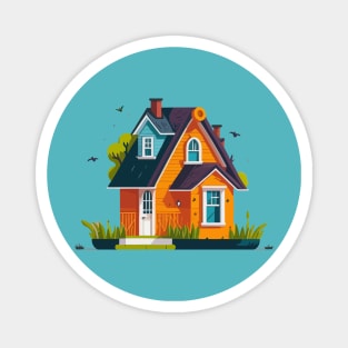 Cute House Magnet